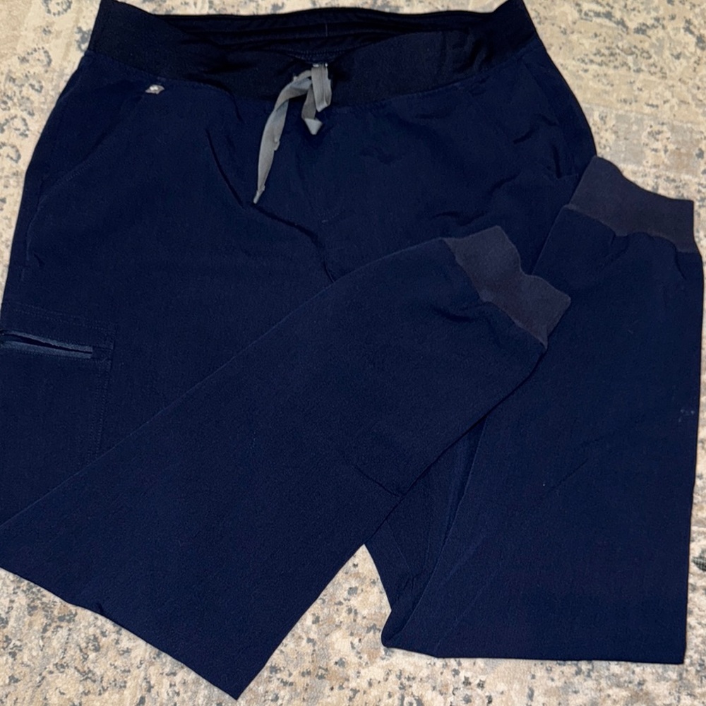 Figs Navy Blue Track Pants